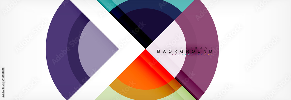 Vector circular geometric abstract background Vector circular geometric abstract background