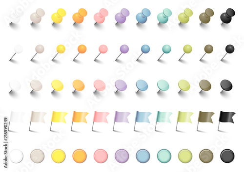 Pins, Needles, Flags & Magnets Set Shadow Retro