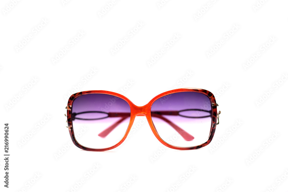 Fototapeta premium Women Fashionable Sunglasses on white background