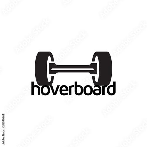 hove-board or skateboard electric logo icon vector
