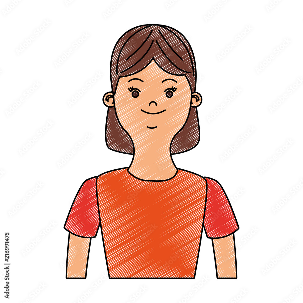 Woman profile cartoon vector illustration graphic design Woman profile cartoon vector illustration graphic design