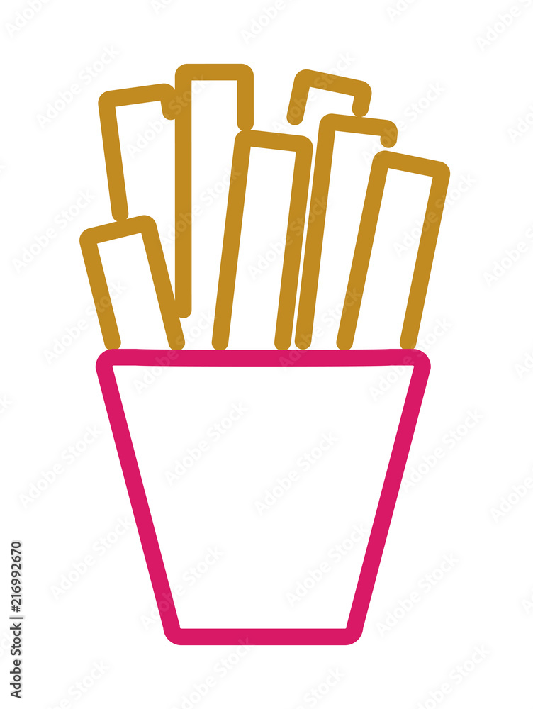 french fries fast food vector illustration design french fries fast food vector illustration design