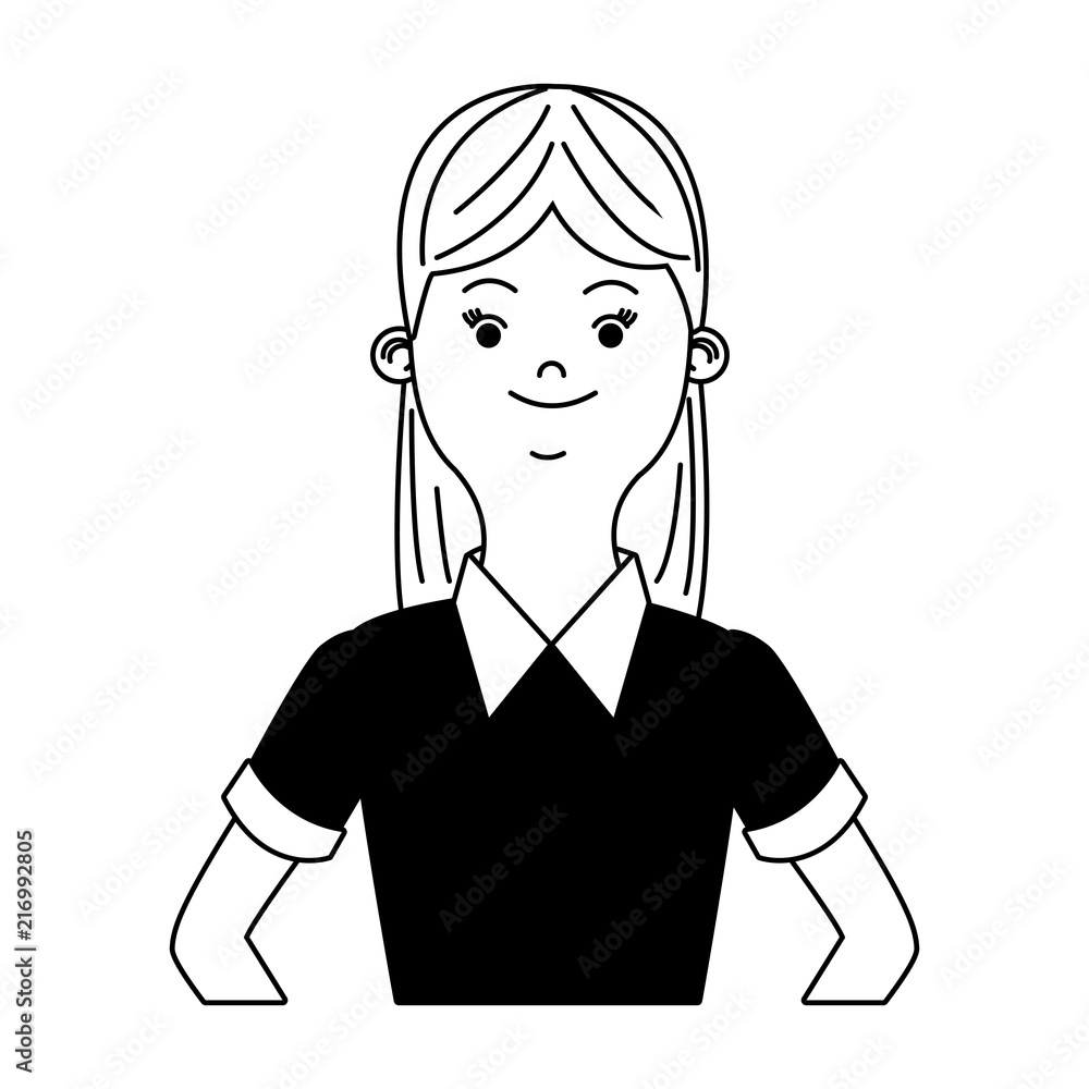 Young woman cartoon vector illustration graphic design Young woman cartoon vector illustration graphic design