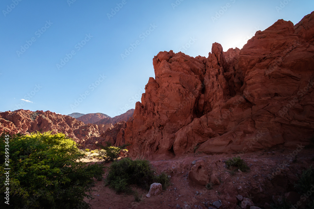 Quebrada de la Senorita desertic valley in Uquia Village at Quebrada de Humahuaca - Uquia, Jujuy, Argentina Quebrada de la Senorita desertic valley in Uquia Village at Quebrada de Humahuaca - Uquia, Jujuy, Argentina