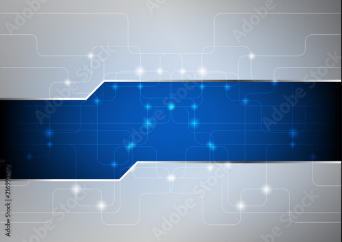 Abstract innovation technology and digital hi tech background, vector illustration