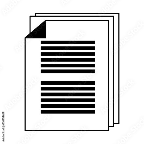 Sheets document symbol vector illustration graphic design
