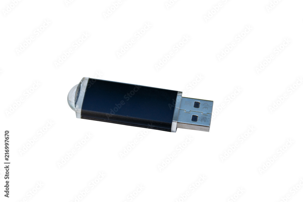 USB memory stick or flash drive isolated on white background USB memory stick or flash drive isolated on white background