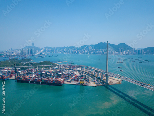 Canvas Print Hong Kong Kwai Tsing Container Terminals