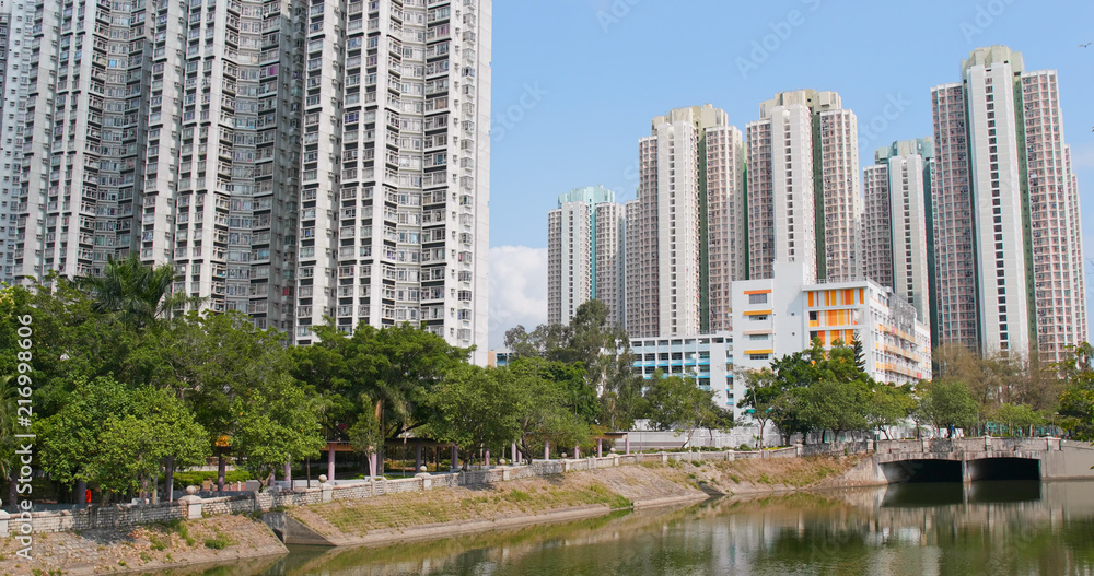 Fototapeta premium Hong Kong residential building