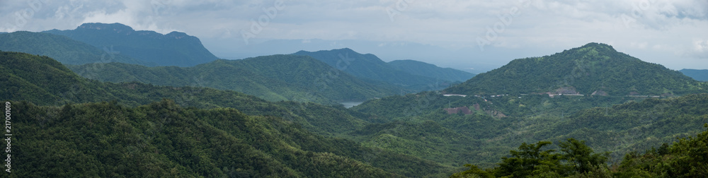 Fototapeta premium Panorama view of Mountain in Khao Kor, Phetchabun, Thailand.