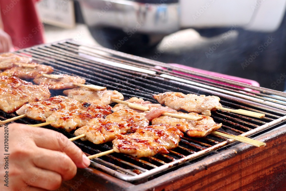 pork roast on street food