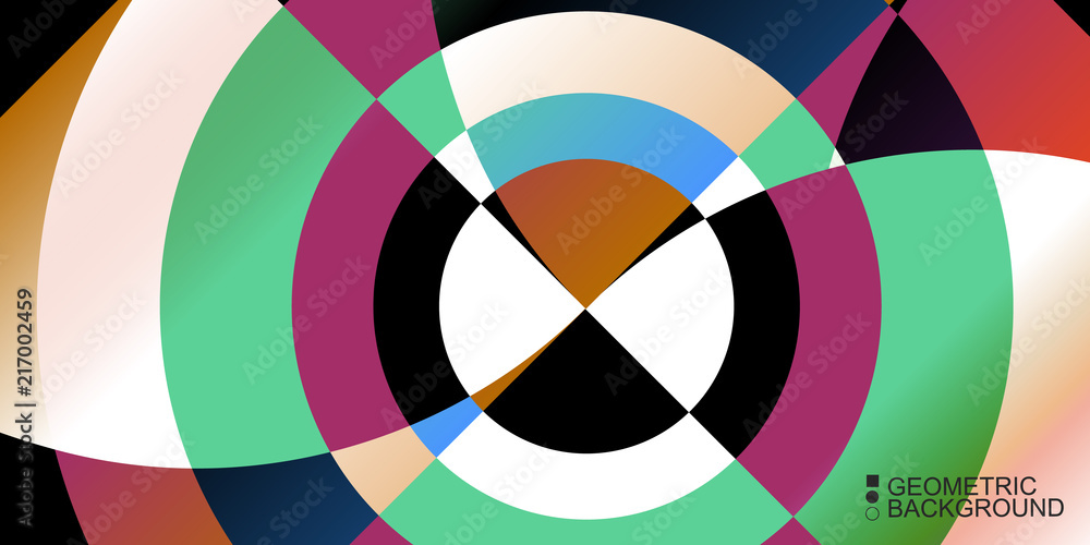 Obraz premium Geometric colorful abstract background