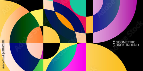 Geometric colorful abstract...