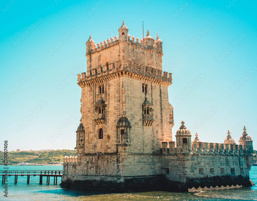 Torre de Belem in Lisbon, Portugal. Tower of Belem, UNESCO, Lisbon. Torre de Belem in Lisbon, Portugal. Tower of Belem, UNESCO, Lisbon.