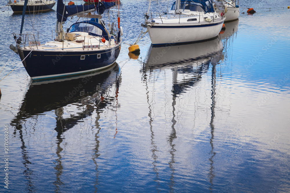 Boote in Porthmadog Marina, Wales Boote in Porthmadog Marina, Wales