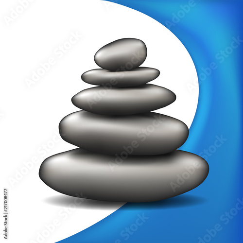 spa stones illustration