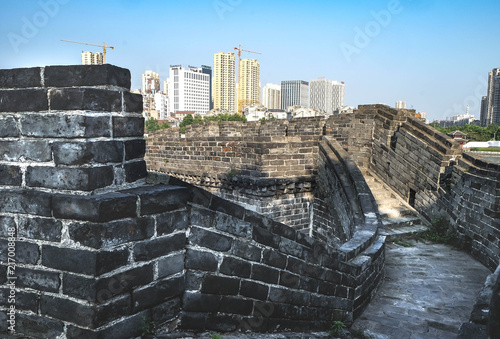 The old fortress and the at jingzhou ,Hubei photo