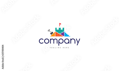 Tower playground vector logo