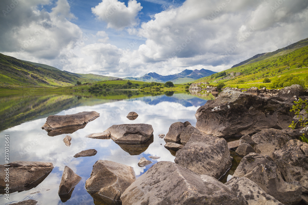 Fototapeta premium Blick auf Mount Snowdon im Snowdonia Nationalpark