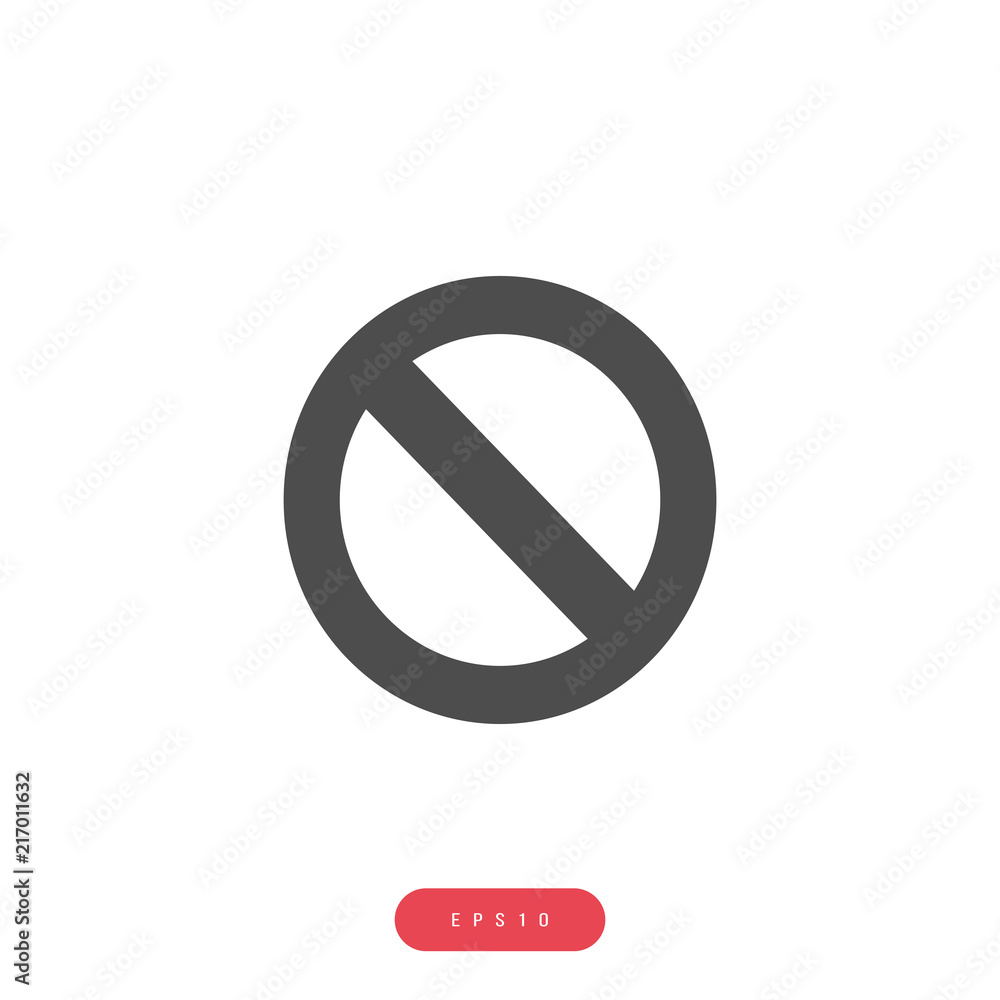Forbidden, stop, circular Vector İcon, Eps10 Forbidden, stop, circular Vector İcon, Eps10