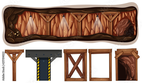 A set of mining element