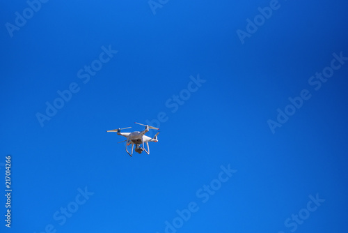 drone against the blue sky