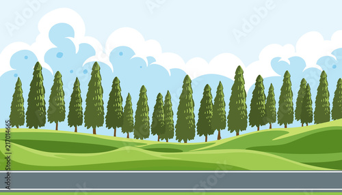 A beautiful nature landscape