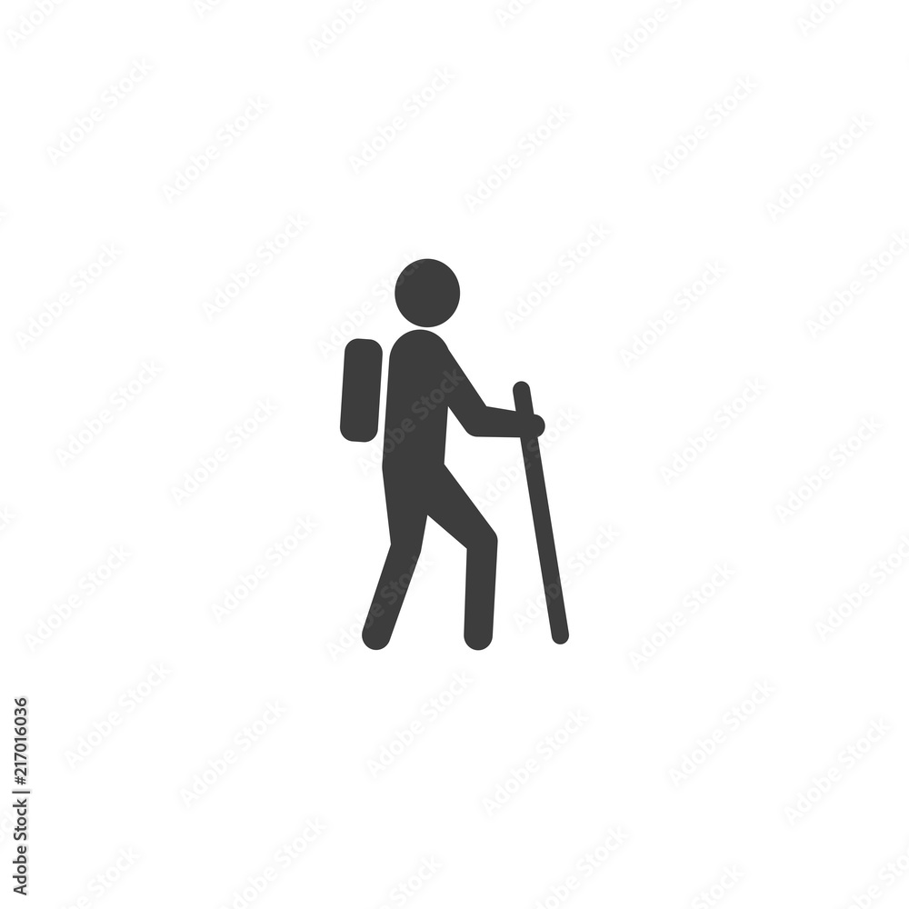 traveler hiker Vector İcon, Eps10 traveler hiker Vector İcon, Eps10