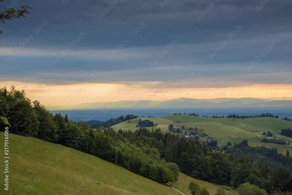 Fototapeta premium Schauinsland bei Freiburg, Schwarzwald