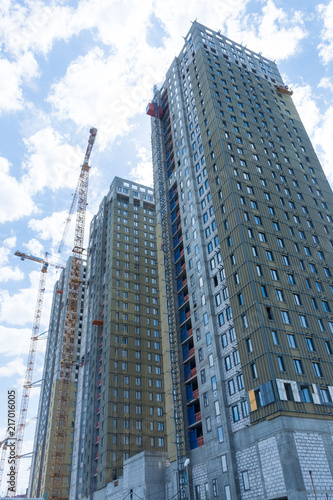Construction of residential buildings 