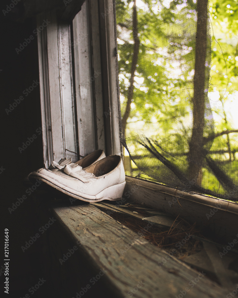 Obraz premium Shoes on the Window