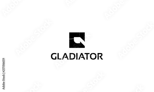 Gladiator vector logo image