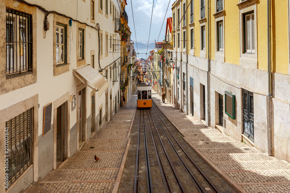 Lisbon. Old tram.