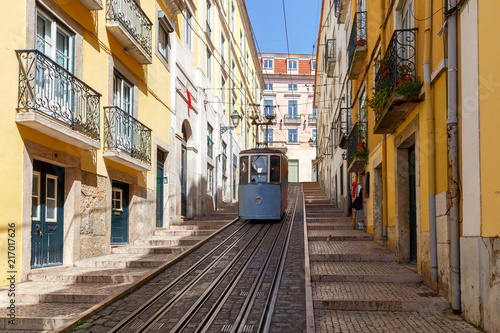 Lisbon. Old tram. © pillerss