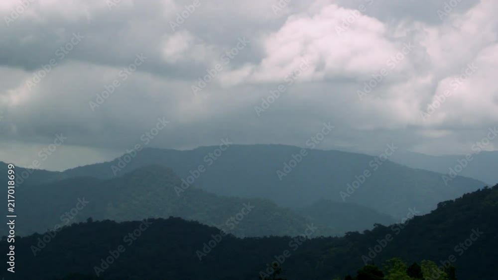 Timelapse of hilly landscape Cameron Highlands Malaysia Timelapse of hilly landscape Cameron Highlands Malaysia