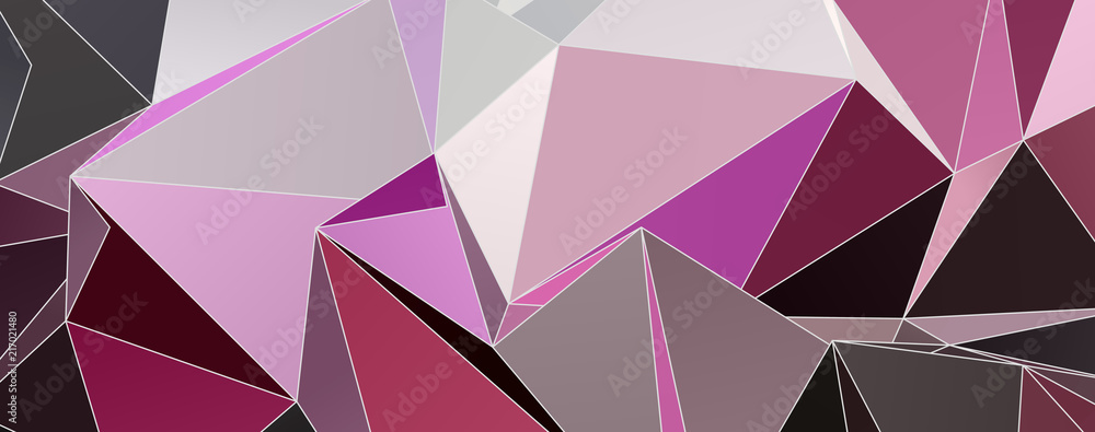 Obraz premium Abstract Low-Poly triangular modern background