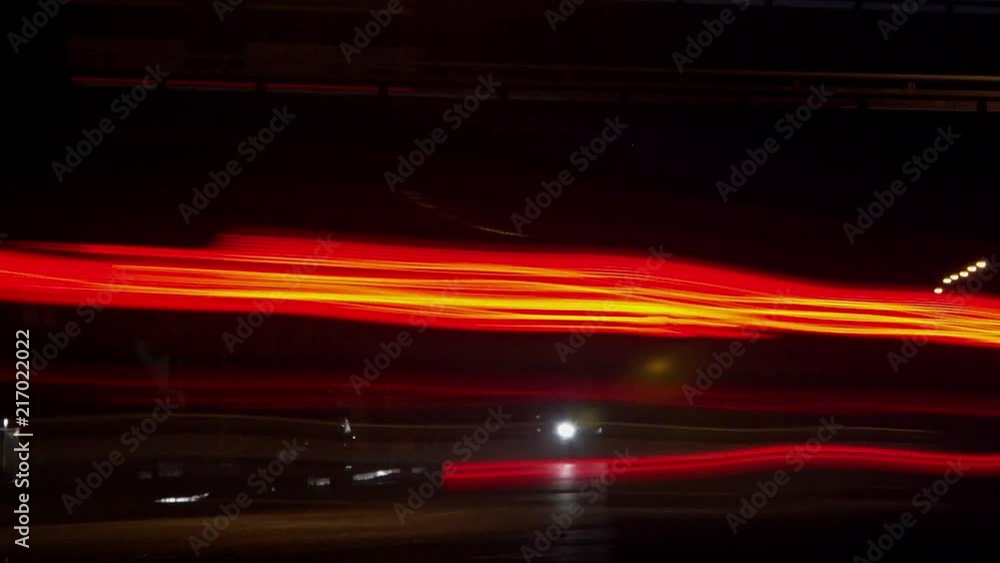 Timelapse tilt down of 10 freeway traffic Los Angeles California Timelapse tilt down of 10 freeway traffic Los Angeles California