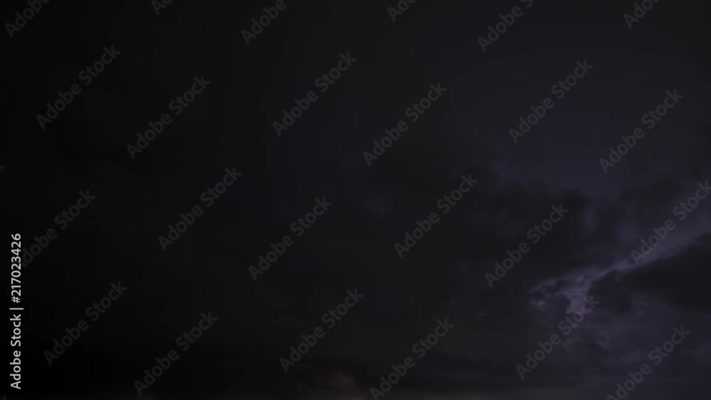 Fast lightning behind rain clouds traveling right to left of frame night Fast lightning behind rain clouds traveling right to left of frame night
