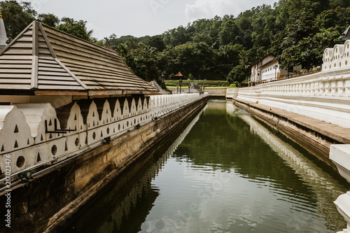 The channel of the Buddhist Temple of the Tooth Relic (Sri Dalada Maligawa), Kandy - Sri Lanka