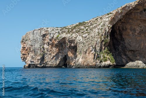 Matla Blue Grotto from boat