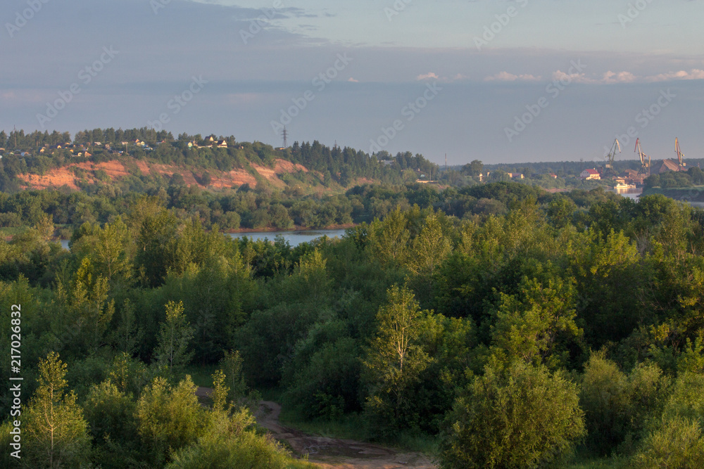 beautiful summer landscape at dawn beautiful summer landscape at dawn