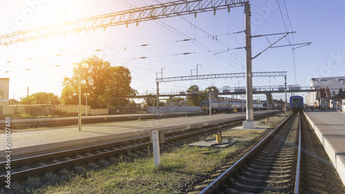Power lines on the railway....