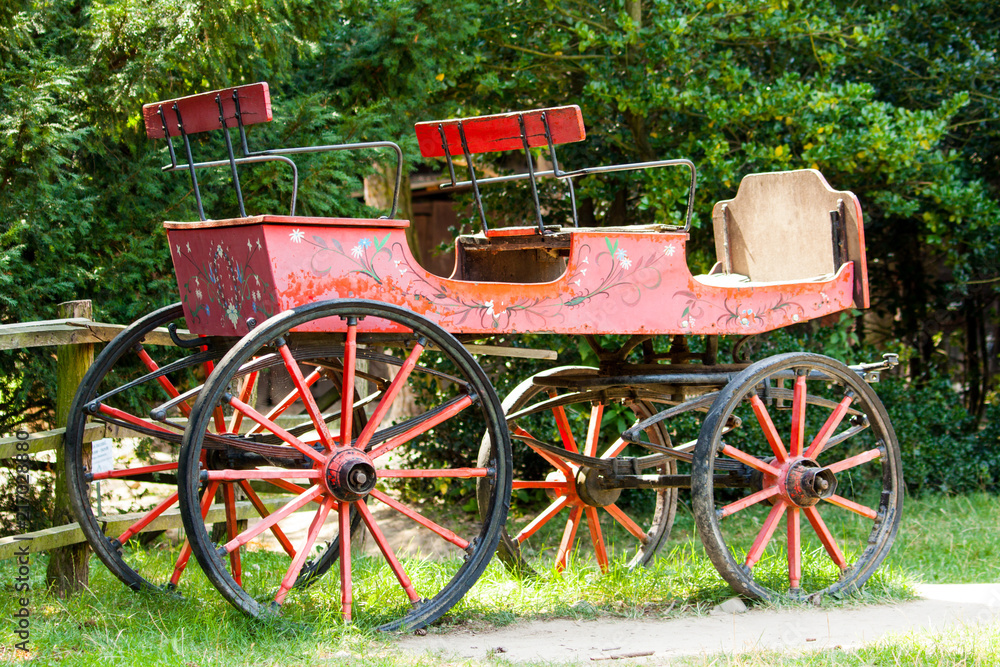 Old red carriage