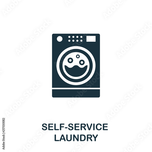 Self-Service Laundry icon. Line style icon design from cleaning icon collection. UI. Illustration of self-service laundry icon. Pictogram isolated on white.