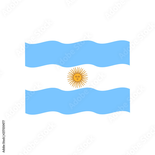 Argentina flag vector