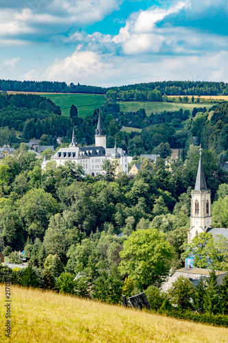 City view of Neuhausen Erzgebirge