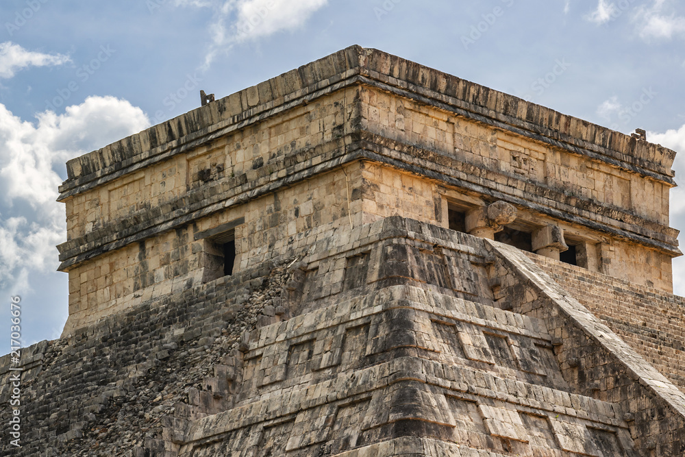 Mayan Temple of Kukulkan (El Castillo), pyramid in Chichen Itza archaeological site, Yucatan peninsula, Mexico. Mayan Temple of Kukulkan (El Castillo), pyramid in Chichen Itza archaeological site, Yucatan peninsula, Mexico.