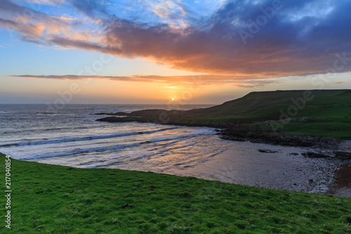 sunset on the island Islay, Scotland