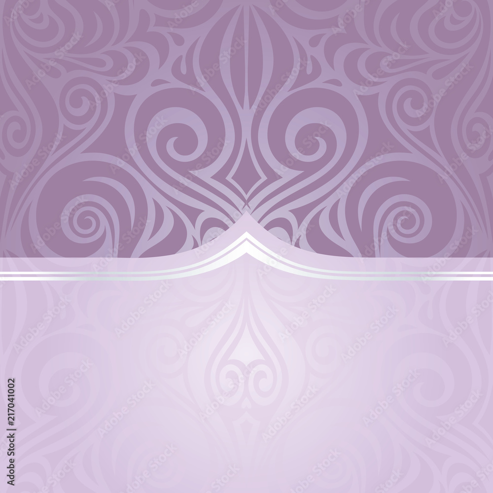 Wedding violet vector holiday background trendy fashion design with silver copy space