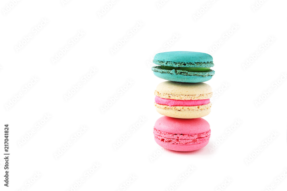 three pieces of macaroons three pieces of macaroons